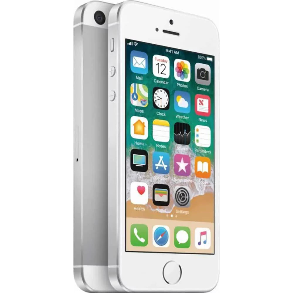 '- 32GB - Carrier iPhone (Good) Silver SE Unlocked Pre-Owned