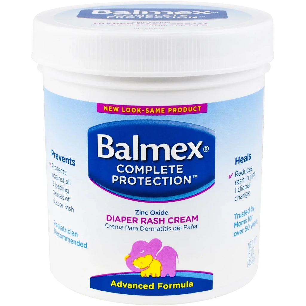 '- 2 Jar Balmex 16oz Each - Rash Pack Diaper Cream