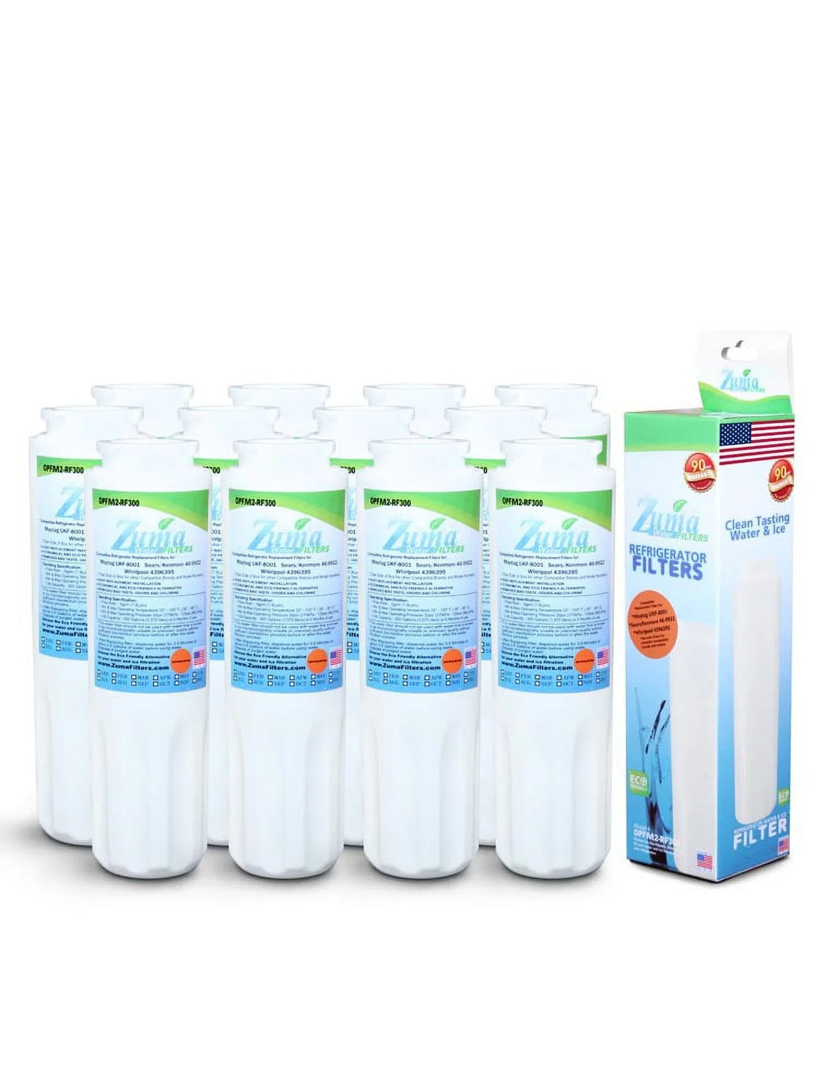 '- Made with Compatible ZUMA Pack OPFM2-RF300 U.S.A. Model - Maytag® UFK8001AXX Brand in liquid , Filter 12 , and Ice # ,