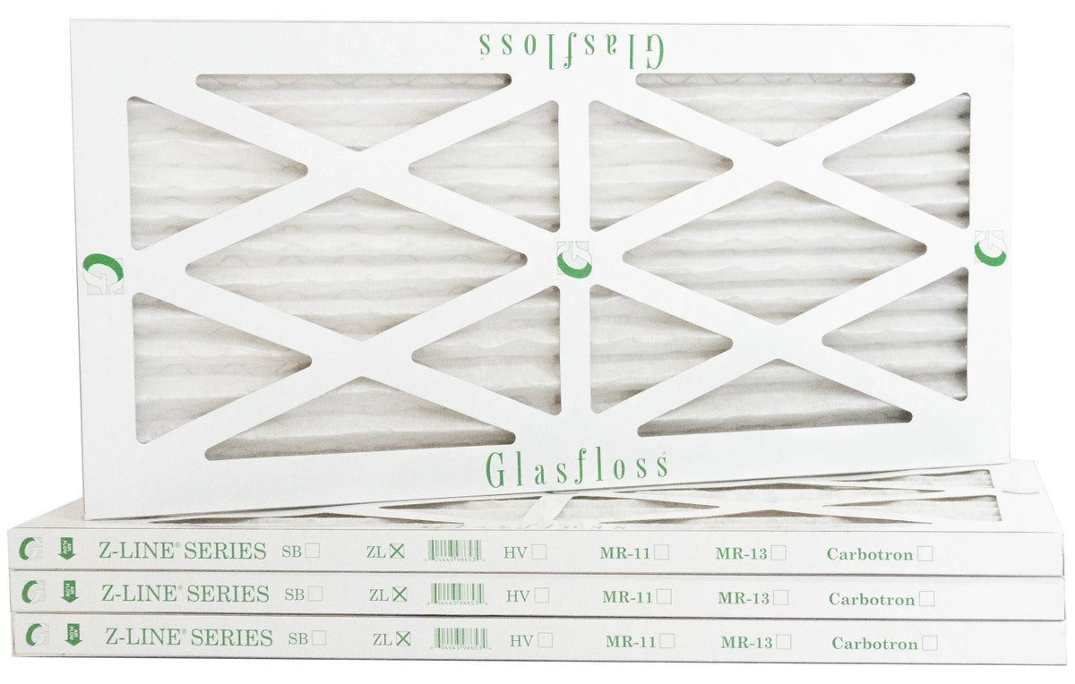 '- in 10x18x1 - -Qty:4 Glasfloss USA Furnace - Air 9.5 MERV inch) dimension: (Actual Filter Made 10 x 17.5x7/8