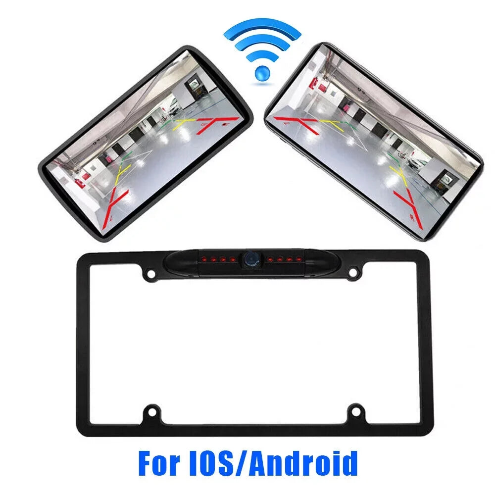 '- Assistance Night Parking Camera License Plate Vision Frame
