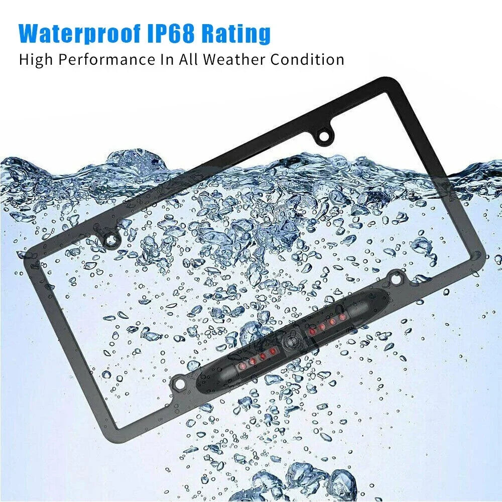 '- Assistance Night Parking Camera License Plate Vision Frame