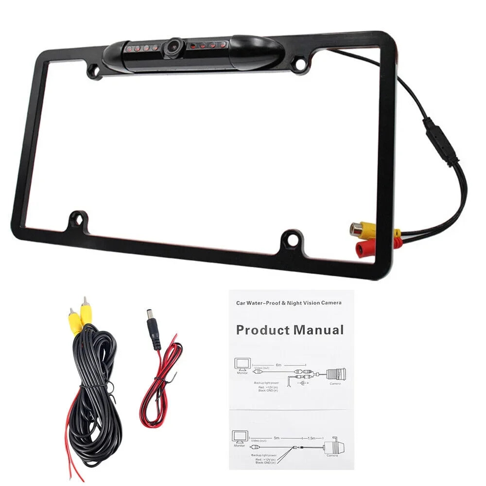 '- Assistance Night Parking Camera License Plate Vision Frame