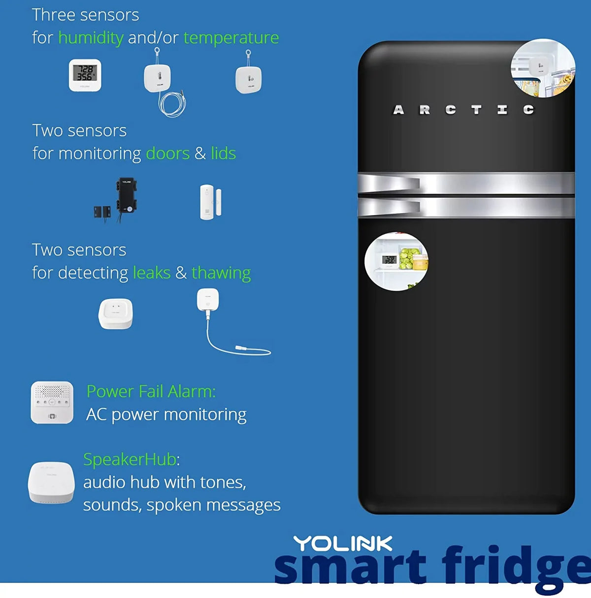 '- for Cage/Tank Freezer degrees) Sensor Works Monitoring Alerts, Hub Humidity Range / Wireless IFTTT, Fridge 158 Alexa Smartphone (-22 2 Smart with Monitoring Pack to Included Wide Temperature Pet