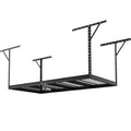 Rack 600 Garage Storage lbs SKYSHALO 48x96" Overhead Adjustable Black Rack Ceiling