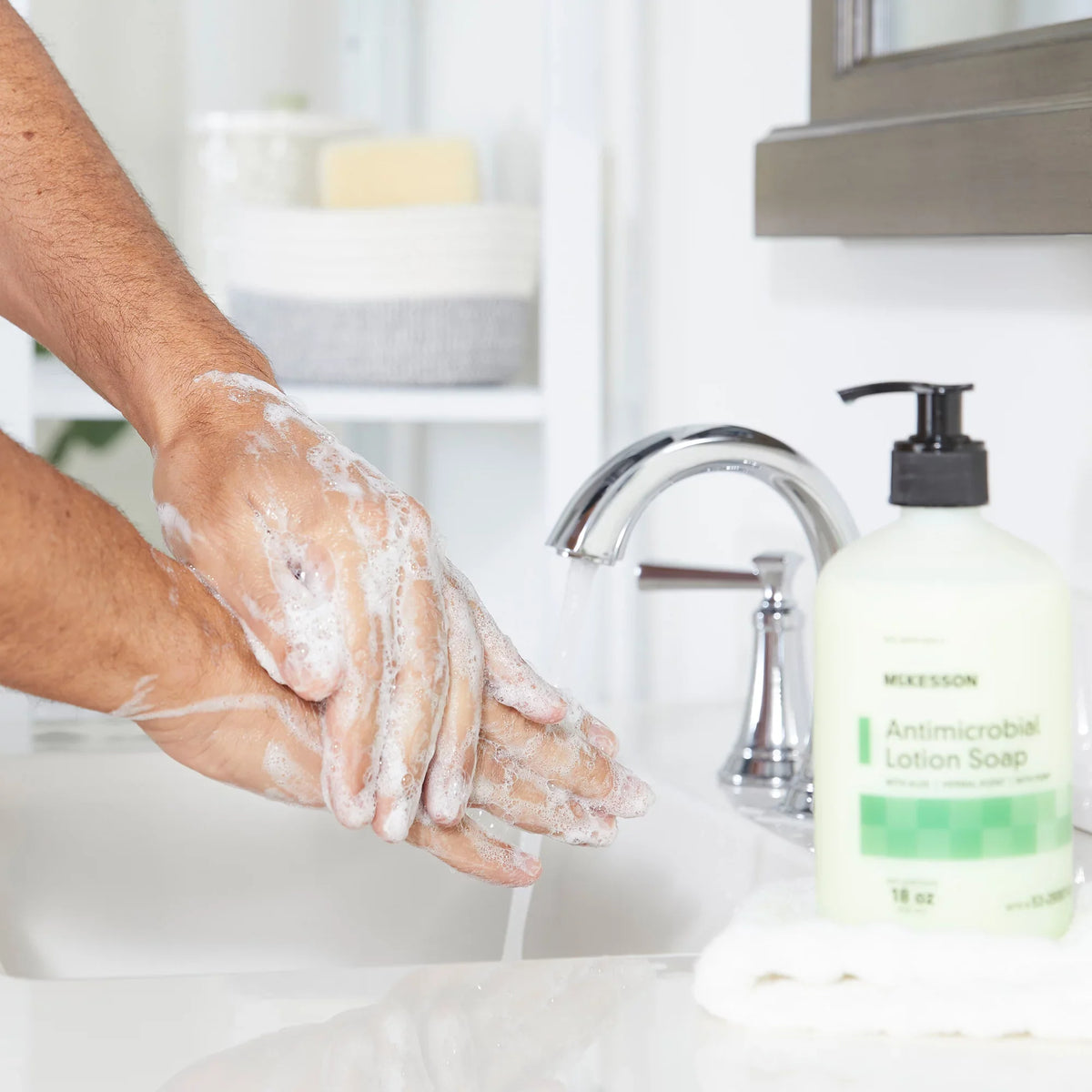 '- Scent, Herbal McKesson Lotion 12 Ct with Soap Aloe Hand 18 Antimicrobial oz,